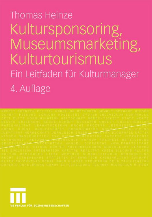 Produktbild: Kultursponsoring, Museumsmarketing, Kulturtourismus