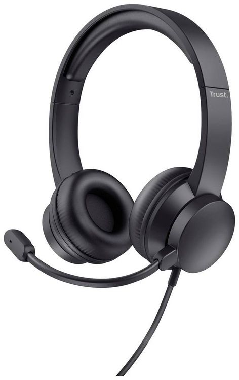 Produktbild: Trust HS-201 Over Ear Headset kabelgebunden Stereo Schwarz Computer