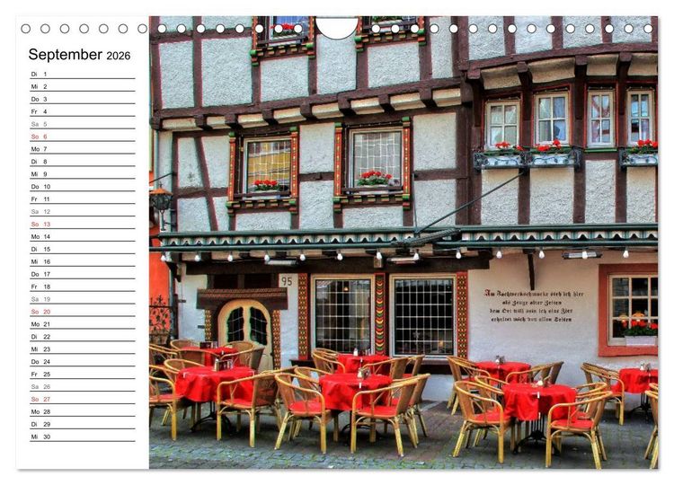 Produktbild: Eine Perle an der Mosel &ndash; Bernkastel-Kues (Wandkalender 2026 DIN A4 quer), CALVENDO Monatskalender