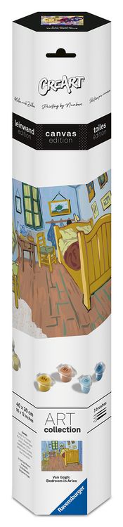 Produktbild: CreArt, Malen nach Zahlen Art Collection - Schlafzimmer in Arles (Van Gogh)