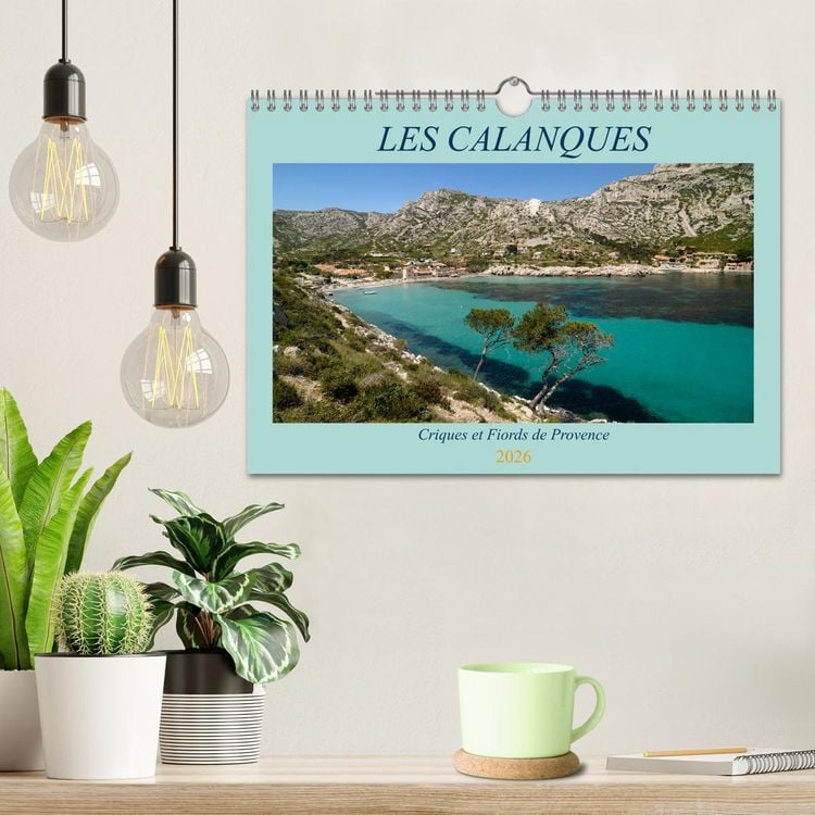 Produktbild: Les Calanques - Criques et fiords de Provence (Calendrier mural 2026 DIN A4 vertical), CALVENDO calendrier mensuel