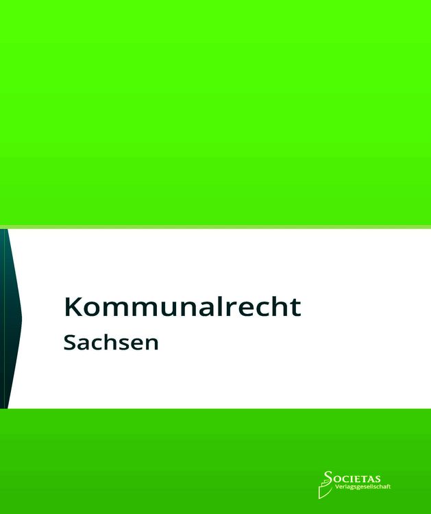 Produktbild: Kommunalrecht Sachsen