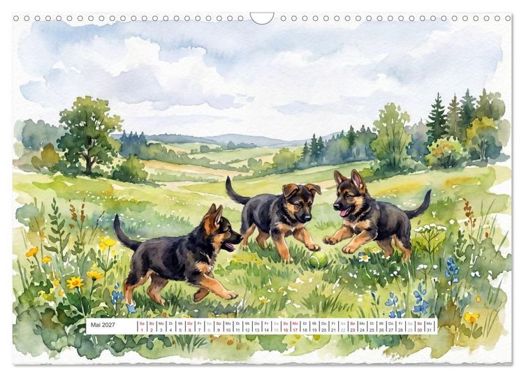 Produktbild: Treue Gef&auml;hrten (Wandkalender 2027 DIN A3 quer), CALVENDO Monatskalender