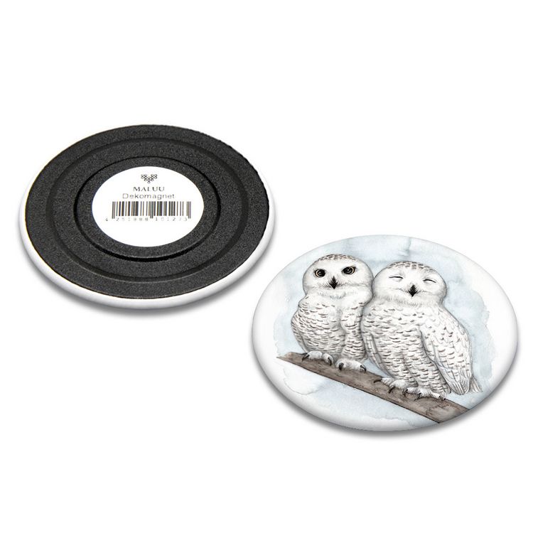Produktbild: Dekomagnet Snowy Owls