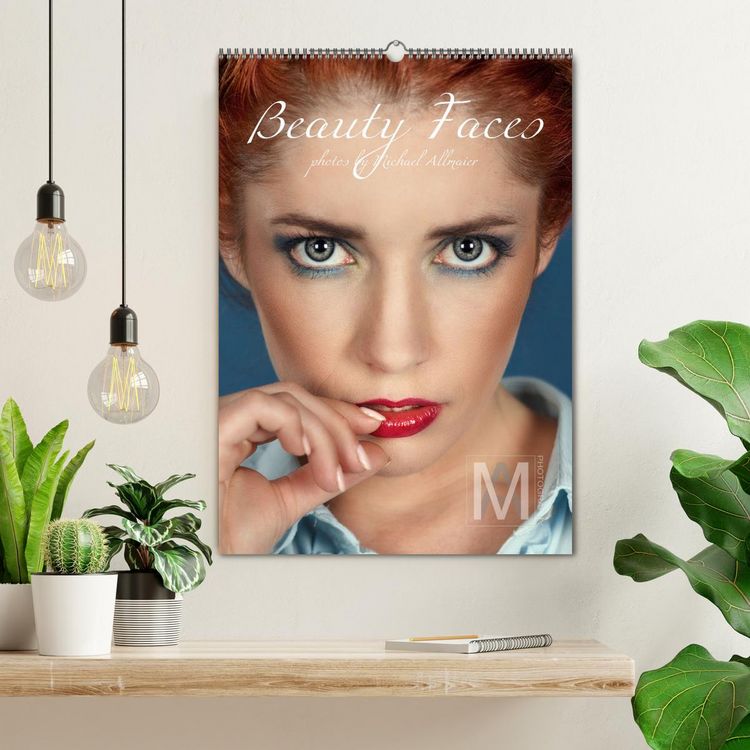 Produktbild: Beauty Faces - Photos by Michael Allmaier (Wandkalender 2026 DIN A2 hoch), CALVENDO Monatskalender