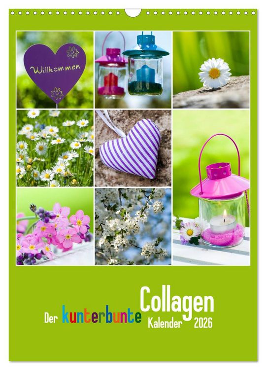 Produktbild: Der kunterbunte Collagen Kalender (Wandkalender 2026 DIN A3 hoch), CALVENDO Monatskalender