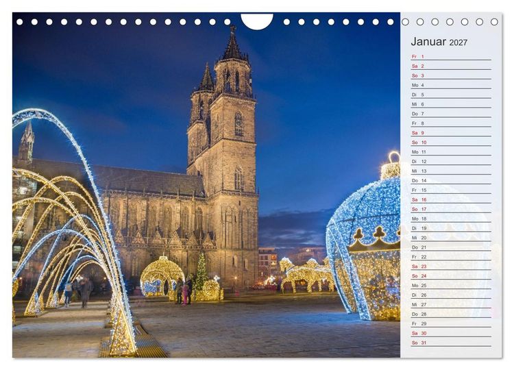 Produktbild: Magdeburg an der Elbe - Der Planer (Wandkalender 2027 DIN A4 quer), CALVENDO Monatskalender