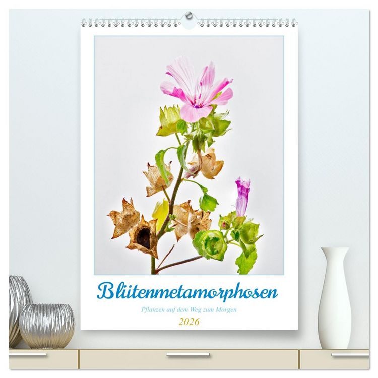 Produktbild: Bl&uuml;tenmetamorphosen (hochwertiger Premium Wandkalender 2026 DIN A2 hoch), Kunstdruck in Hochglanz