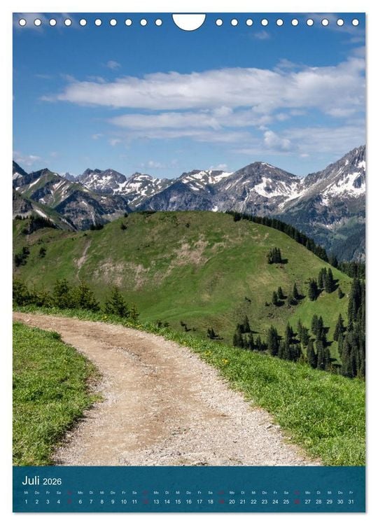 Produktbild: Wandern wir mal wieder (Wandkalender 2026 DIN A4 hoch), CALVENDO Monatskalender