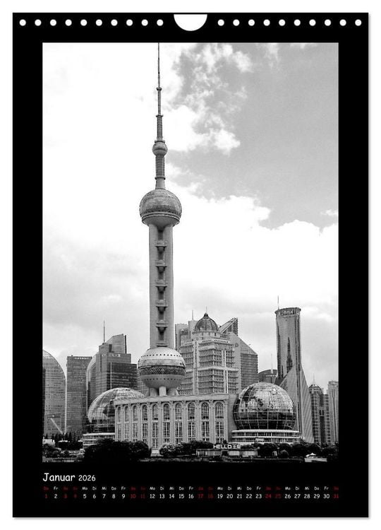 Produktbild: Shanghai zwischen Tradition und Business (Wandkalender 2026 DIN A4 hoch), CALVENDO Monatskalender