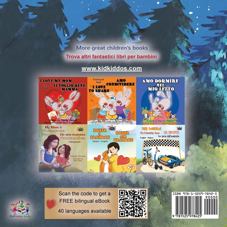Produktbild: Under the Stars (English Italian Bilingual Children's Book)