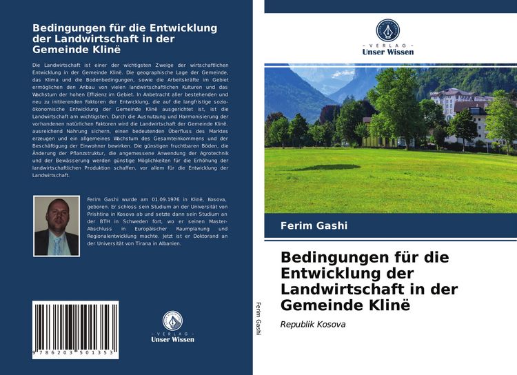 Produktbild: Bedingungen f&uuml;r die Entwicklung der Landwirtschaft in der Gemeinde Klin&euml;