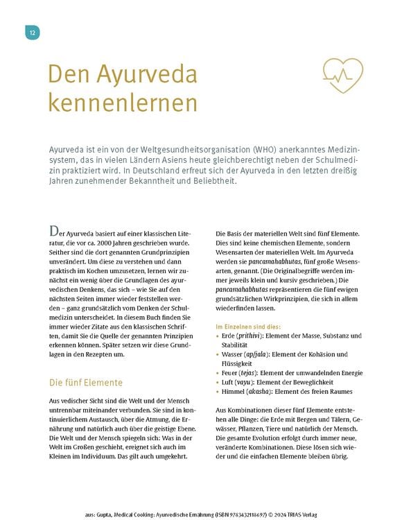 Produktbild: Medical Cooking: Ayurvedische Ernährung