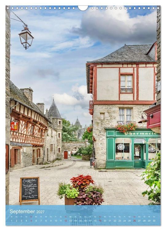 Produktbild: Bonjour Bretagne (Wandkalender 2027 DIN A3 hoch), CALVENDO Monatskalender