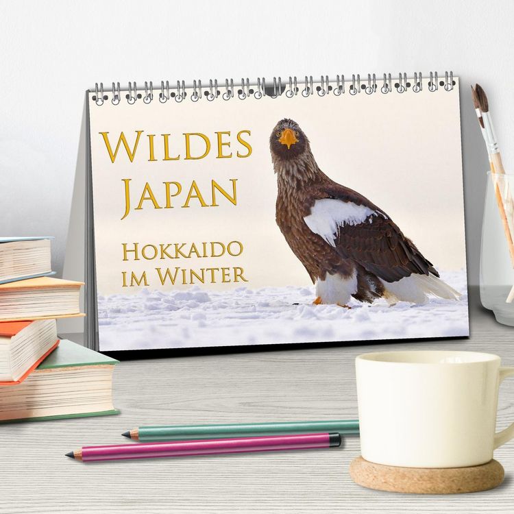 Produktbild: Wildes Japan - Hokkaido im Winter (Tischkalender 2026 DIN A5 quer), CALVENDO Monatskalender