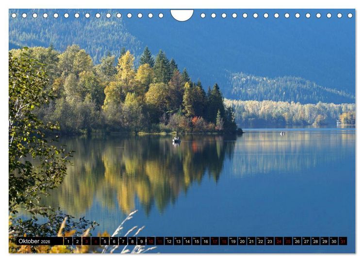 Produktbild: Kanadas British Columbia - Herbstzeit (Wandkalender 2026 DIN A4 quer), CALVENDO Monatskalender