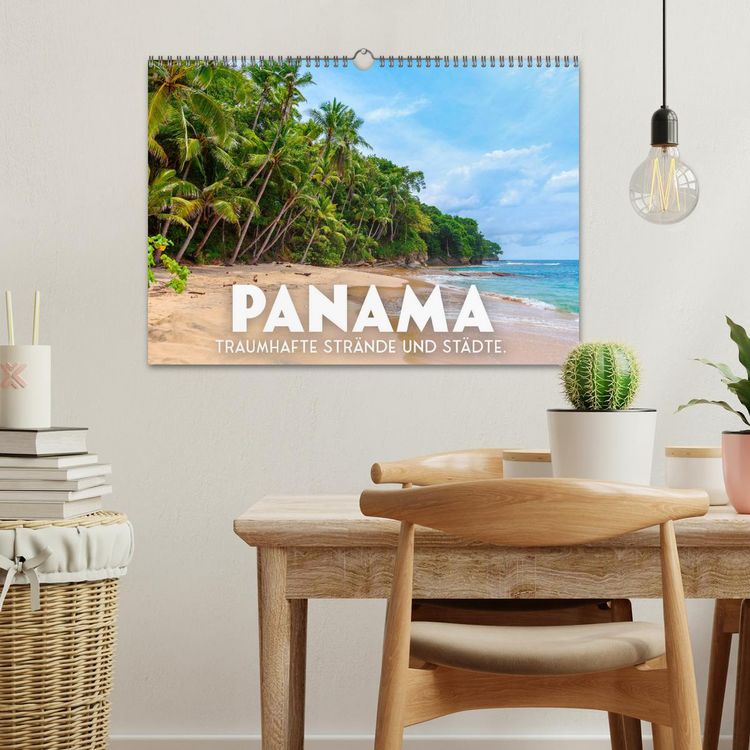 Produktbild: Panama - Traumhafte Str&auml;nde und St&auml;dte. (Wandkalender 2026 DIN A3 quer), CALVENDO Monatskalender