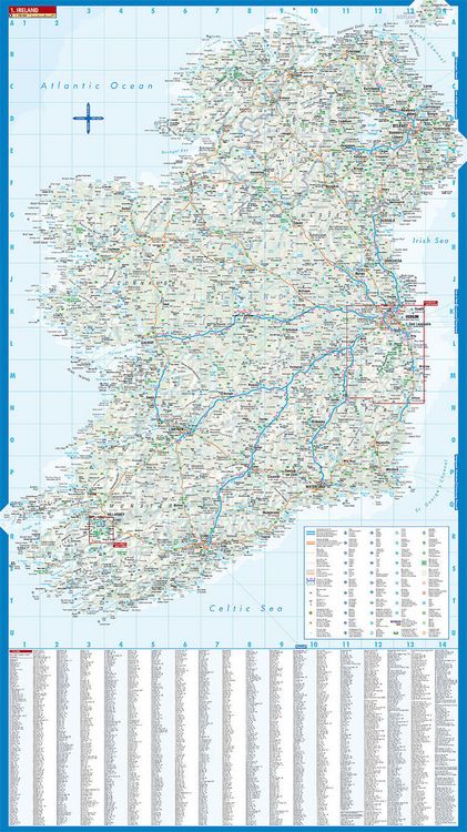 Produktbild: Ireland, Irland, Borch Map
