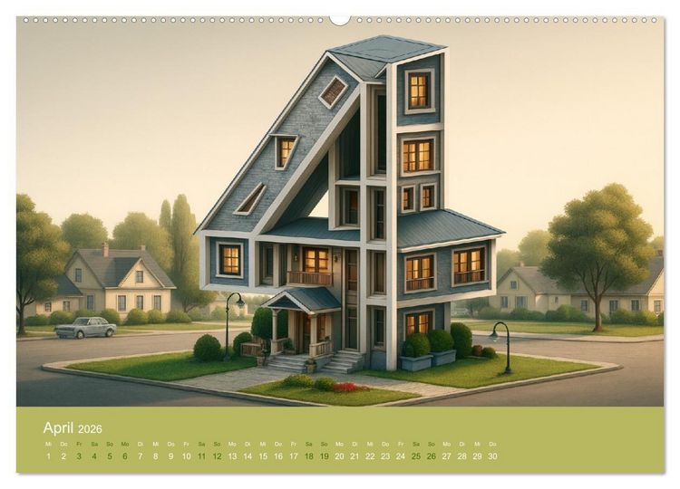 Produktbild: Verkehrte Welt - Bilderr&auml;tsel (hochwertiger Premium Wandkalender 2026 DIN A2 quer), Kunstdruck in Hochglanz