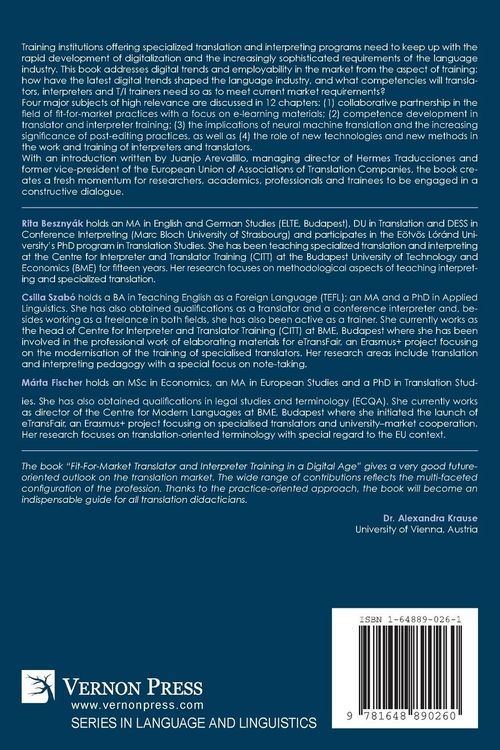 Produktbild: Fit-For-Market Translator and Interpreter Training in a Digital Age