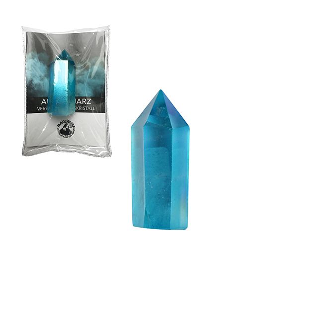 Produktbild: Spitze poliert Aqua Aura klein 20-40gr in Pouch
