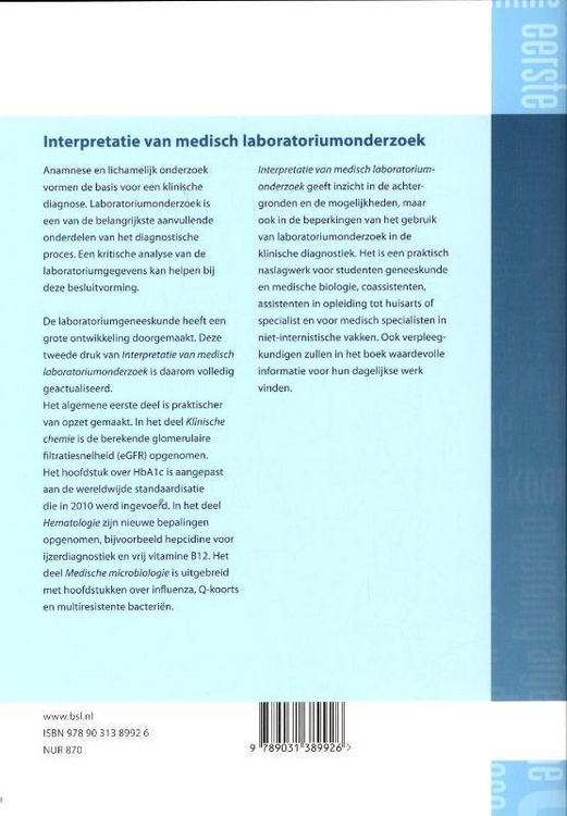 Produktbild: Interpretatie van medisch laboratoriumonderzoek