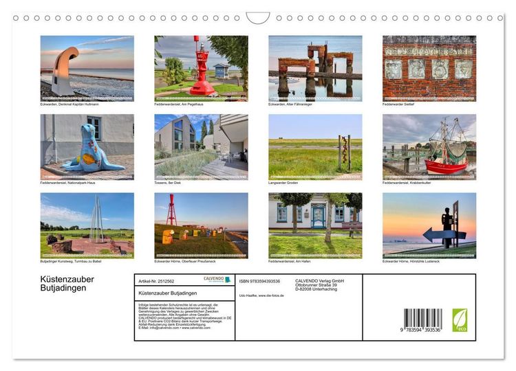 Produktbild: K&uuml;stenzauber Butjadingen (Wandkalender 2027 DIN A3 quer), CALVENDO Monatskalender