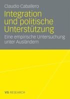 Produktbild: Integration und politische Unterst&uuml;tzung