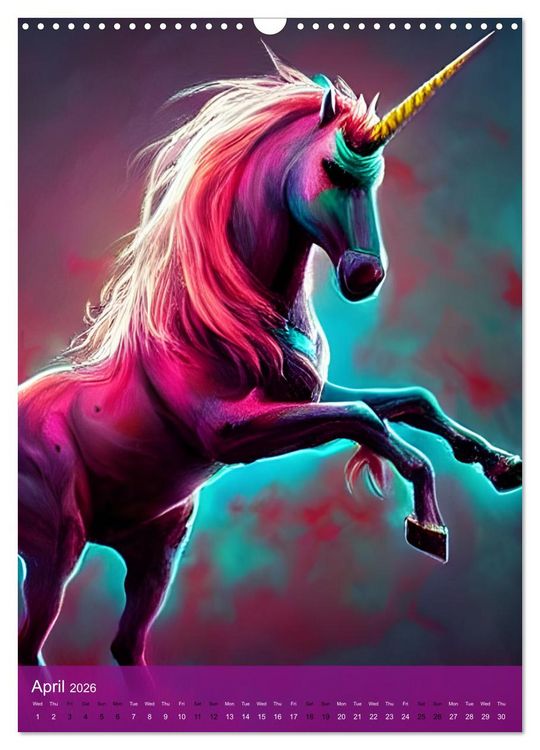 Produktbild: Zombiecorns (Wall Calendar 2026 DIN A3 portrait), CALVENDO 12 Month Wall Calendar