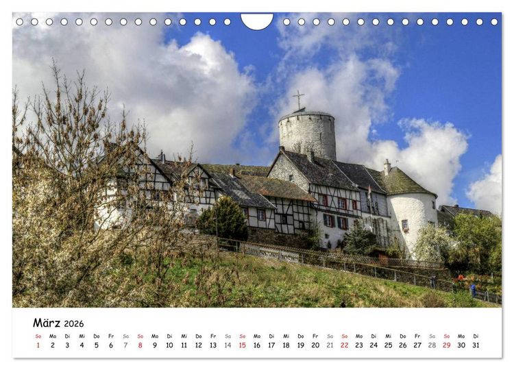 Produktbild: Die sch&ouml;nsten Orte der Eifel - Reifferscheid (Wandkalender 2026 DIN A4 quer), CALVENDO Monatskalender