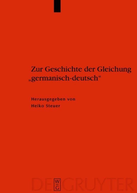 Produktbild: Zur Geschichte der Gleichung "germanisch - deutsch"