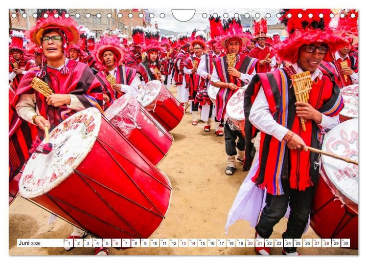 Produktbild: Traditionen und Feste im Hochland von Peru (Wandkalender 2026 DIN A4 quer), CALVENDO Monatskalender