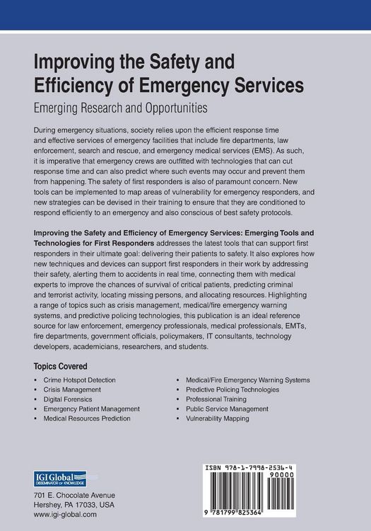 Produktbild: Improving the Safety and Efficiency of Emergency Services