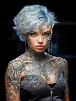 Produktbild: CALVENDO Puzzle Tattoos | 1000 Teile Lege-Gr&ouml;&szlig;e 64x48cm Foto-Puzzle f&uuml;r gl&uuml;ckliche Stunden