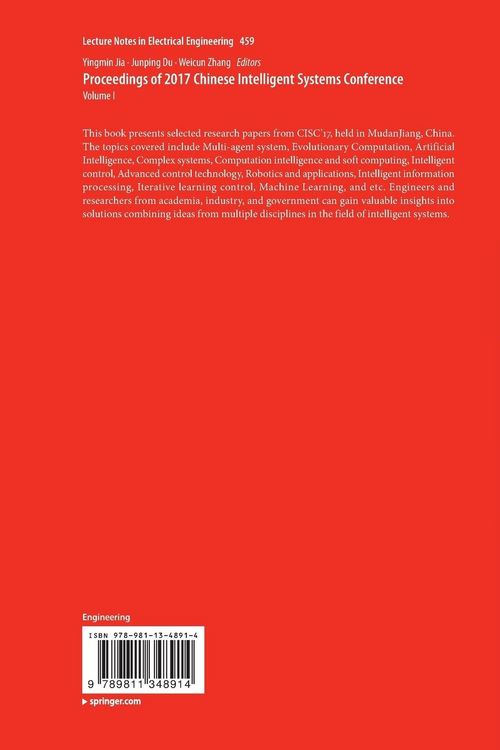 Produktbild: Proceedings of 2017 Chinese Intelligent Systems Conference