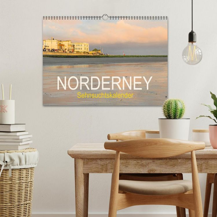 Produktbild: Norderney Sehnsuchtskalender (Wandkalender 2026 DIN A3 quer), CALVENDO Monatskalender