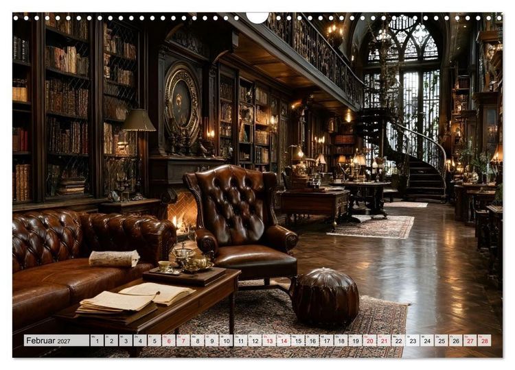Produktbild: Geheime Bibliotheken der alten Welt (Wandkalender 2027 DIN A3 quer), CALVENDO Monatskalender
