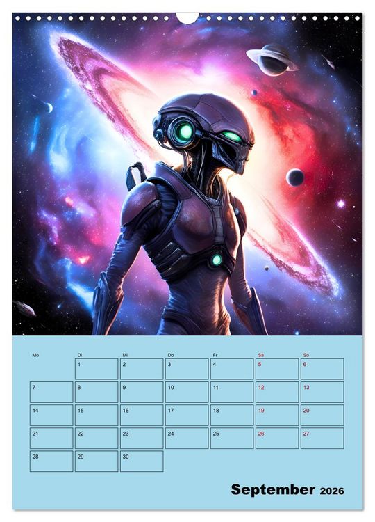 Produktbild: Galaktische Begegnungen (Wandkalender 2026 DIN A3 hoch), CALVENDO Monatskalender