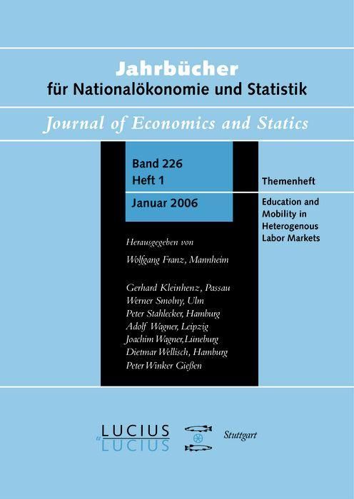 Produktbild: Education and Mobility in Heterogeneous Labor Markets