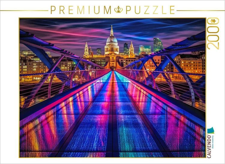 Produktbild: CALVENDO Puzzle Millennium Bridge, London | 2000 Teile Lege-Gr&ouml;&szlig;e 90x67cm Foto-Puzzle f&uuml;r gl&uuml;ckliche Stunden