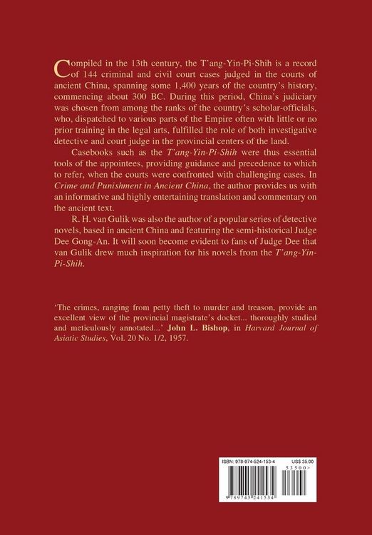 Produktbild: Crime and Punishment in Ancient China