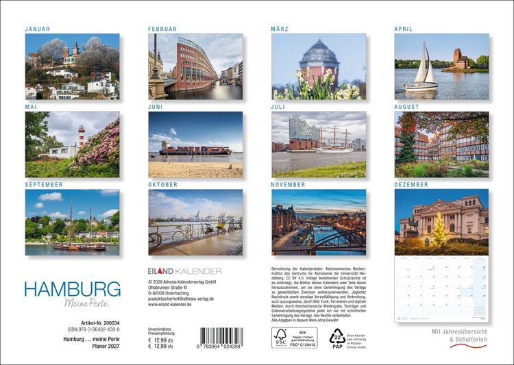 Produktbild: Hamburg &hellip;meine Perle Kalender 2027