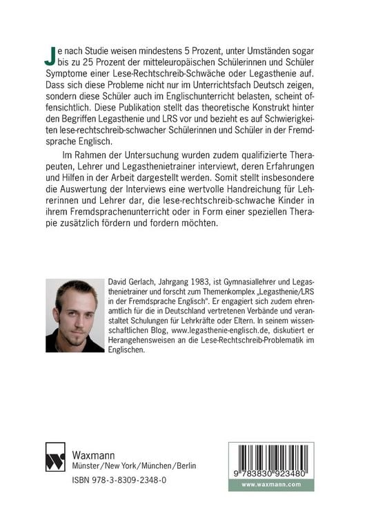 Produktbild: Legasthenie und LRS im Englischunterricht