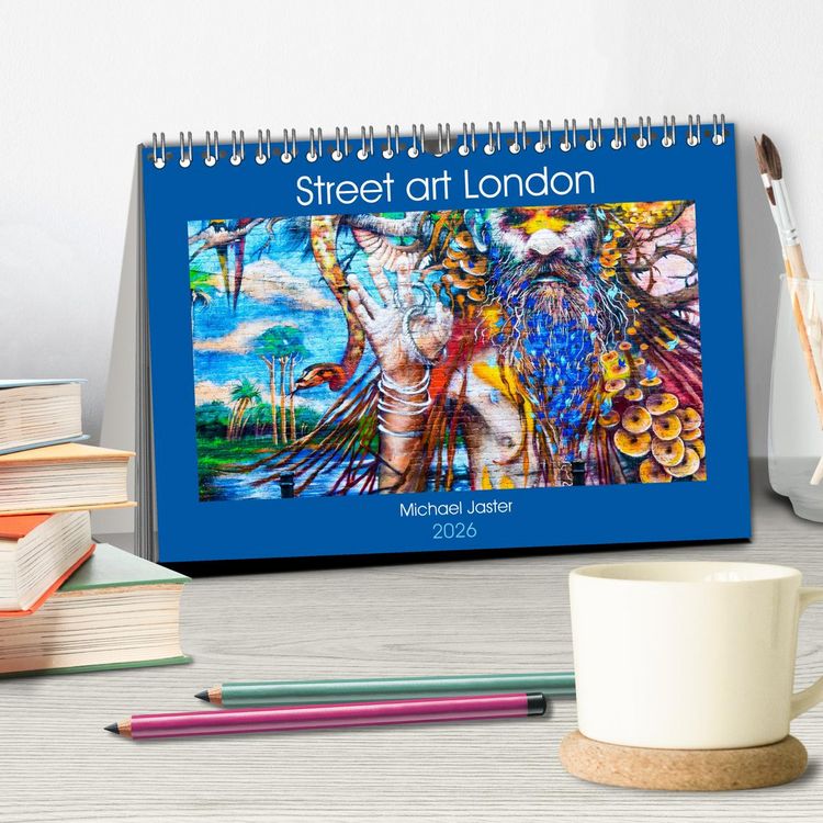 Produktbild: Street art London Michael Jaster (Tischkalender 2026 DIN A5 quer), CALVENDO Monatskalender
