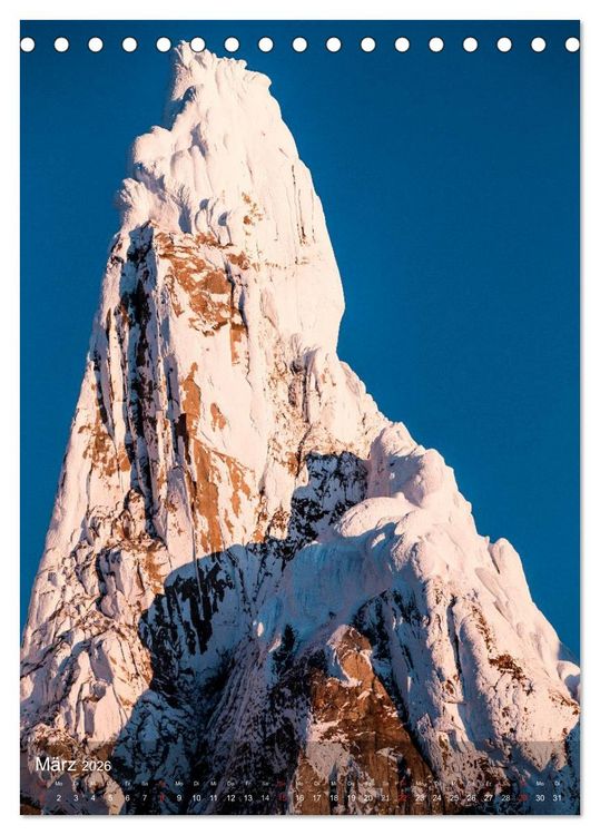 Produktbild: Magische Berge Patagoniens: Cerro Torre (Tischkalender 2026 DIN A5 hoch), CALVENDO Monatskalender