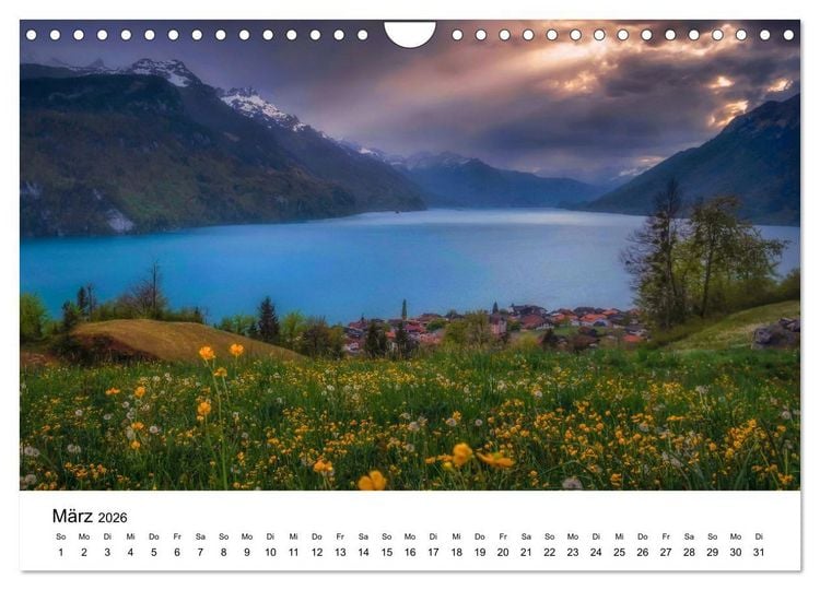 Produktbild: Wunderwelt Schweiz (Wandkalender 2026 DIN A4 quer), CALVENDO Monatskalender