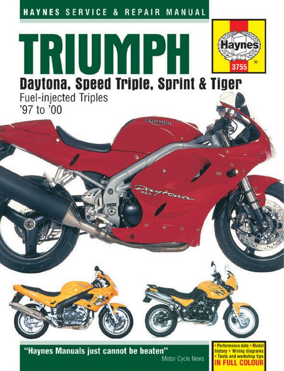Produktbild: Triumph Daytona, Speed Triple, Sprint & Tiger 885/955cc (97 - 05)