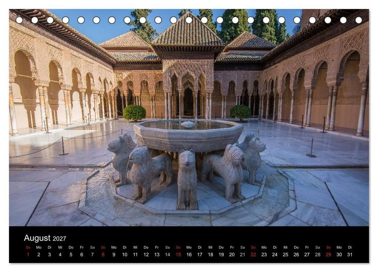 Produktbild: Andalusien (Tischkalender 2027 DIN A5 quer), CALVENDO Monatskalender