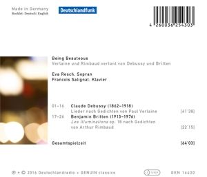 Produktbild: Being Beauteous-Lieder