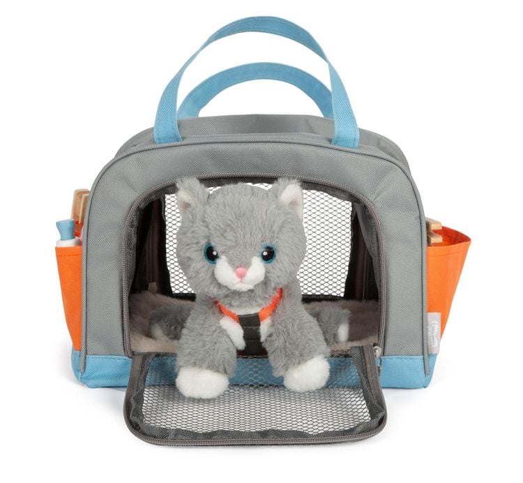 Produktbild: Katze mit Tasche und Pflege-Set